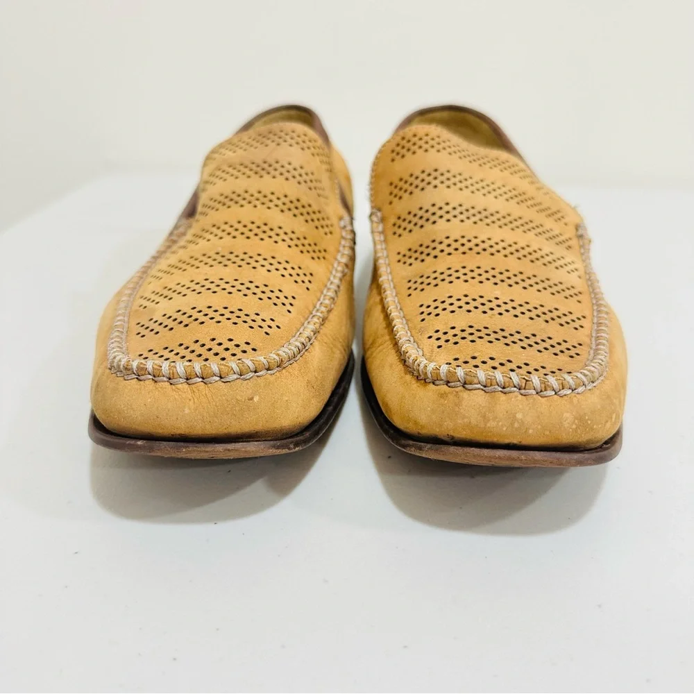 Brass Boot‎ Brown Leather Loafers Dress Shoes Size 9,5 M